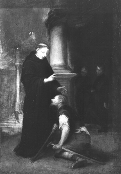 Der hl. Thomas von Villanueva heilt einen Lahmen (Skizze) by Bartolomé Esteban Murillo
