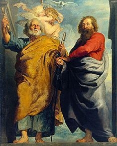 Die Apostel Petrus und Paulus by Peter Paul Rubens