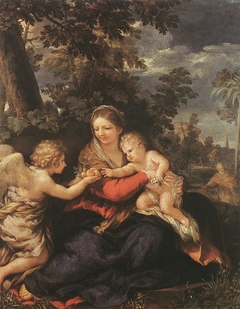 Die Heilige Familie bei der Rast auf der Flucht nach Ägypten by Pietro da Cortona