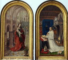 Diptych of Christiaan de Hondt, abbott at Ter Duinen