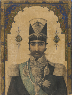 Early Portrait of Nasr al-Din Shah (reigned 1848-1896) by Anonymous