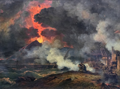 Éruption du Vésuve arrivée le 24 août de l'an 79 by Pierre-Henri de Valenciennes
