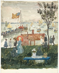 Excursionists, Nahant by Maurice Prendergast