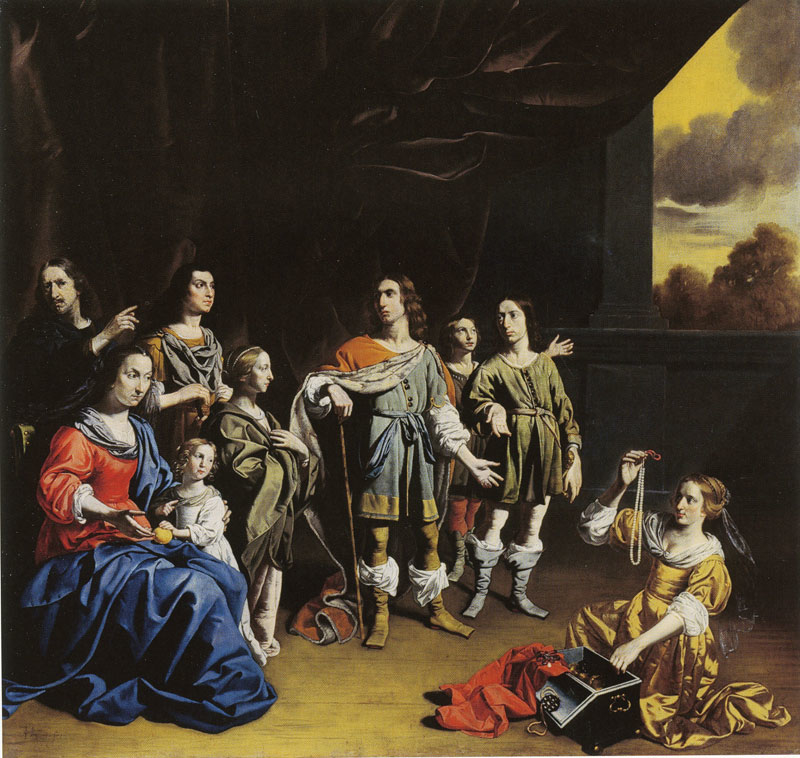 Family Group as Cornelia, Mother of the Gracchi, Showing Her Children - c.1635
