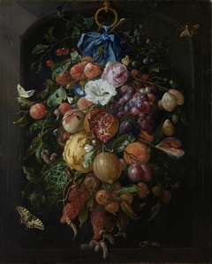 Festoon of Fruit and Flowers by Jan Davidsz. de Heem