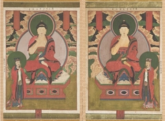 First and Second of the Buddhas of the Seven Stars of the Big Dipper (Chilseong Yeorae): Uneui Tongjeung Yeorae with Tamlang Seongun by Anonymous