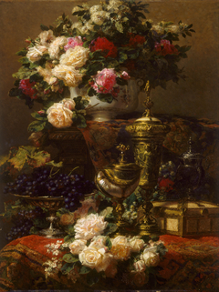Flowers and fruit by Jean-Baptiste Robie