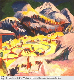 Frauenkirch im Winter by Ernst Ludwig Kirchner