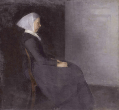 Frederikke Hammershøi, the artist's mother by Vilhelm Hammershøi