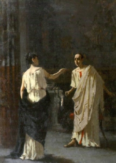 Fulvia who reveals Catiline's conspiracy to Cicero (Filippini) by Francesco Filippini