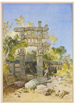 Gateway of the Buddhist Top at Sanchi by William Simpson