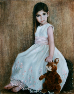 Girl with Toy Rabbit