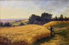 Grain Field and Figure by Edmund Leaf Shearer