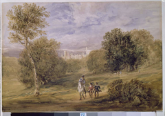 Haddon Hall from the Park by David Cox Jr