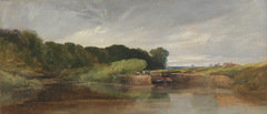 Hanham Lock on the Avon by William James Müller