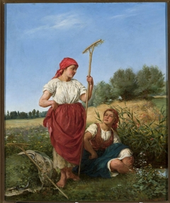 Harvesting women by Kazimierz Pochwalski