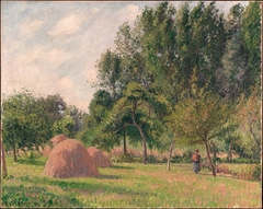 Haystacks, Morning, Éragny by Camille Pissarro