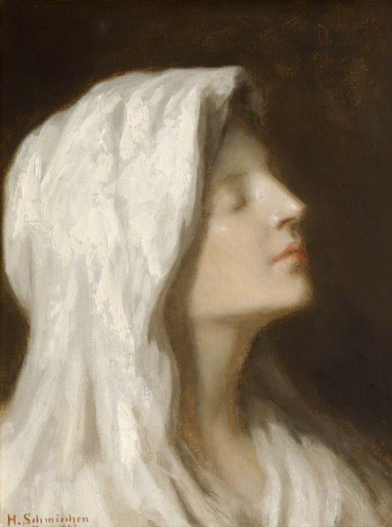 Head of a Girl in a White Headdress