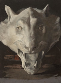 Head of a white leopard by Louis John Steele