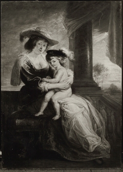 Helene Fourment und Sohn Frans (Kopie nach) by Peter Paul Rubens