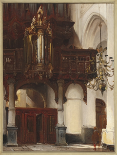 Het orgel van de St. Janskerk te ’s-Hertogenbosch. by Johannes Bosboom