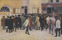 Horse Sale at the Barbican by Robert Bevan