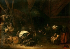 Interior of a Peasant Hut by Herman Saftleven