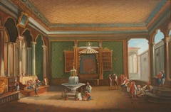 Interior of a Turkish Palace with Figures by Anonymous