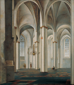 Interior of the Buurkerk, Utrecht by Pieter Jansz Saenredam