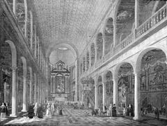Interior of the Jesuit Church in Antwerp by Jacob Balthasar Peeters