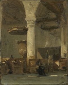 Interior of the Noorderkerk, Hoorn by Johannes Bosboom