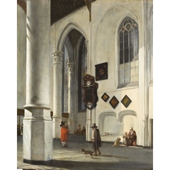 Interior of the Old Church at Delft by Emanuel de Witte