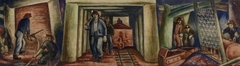 Iron Ore Mines (Ely, study for mural) by Elsa Jemne