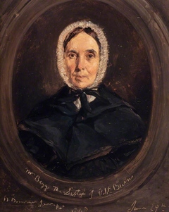 Isabella Burns, Mrs John Begg, 1771 - 1858. Youngest sister of Robert Burns by William Bonnar