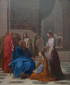 Jésus chez Marthe et Marie by Eustache Le Sueur