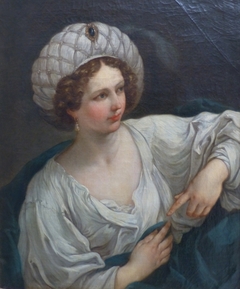 Jeune femme en Sibylle d'après Guido Reni