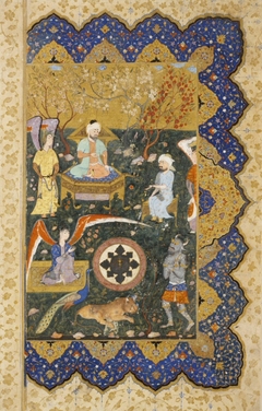 King Solomon Enthroned by Muhammad Qasim Tabrizi