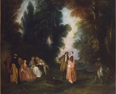 La Conversation by Antoine Watteau