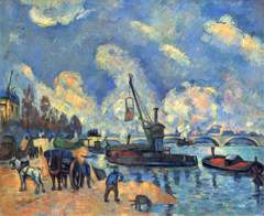 La Seine au quai d'Austerlitz (The Seine at Bercy) by Paul Cézanne