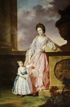 Lady Frances Greville, Lady Harpur (1744-1825) and her Son Henry Harpur, later Sir Henry Harpur Crewe, 7th Bt (1763-1819) by Tilly Kettle
