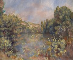 Lakeside Landscape by Auguste Renoir