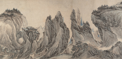 Landscape after Dong Yuan, Juran, Ma Yuan, and Xia Gui by Li Zai