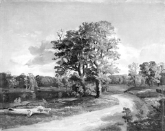 Landscape near Hammermøllen. Study by Dankvart Dreyer