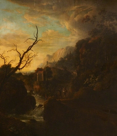 Landscape with a Wayside Shrine by a Torrent by manner of Jan Both