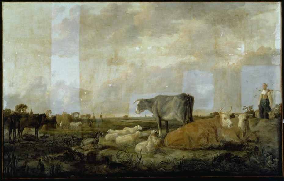 Landscape with Milkmaid and Cattle