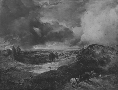Landschaft mit Fernblick und Gewitterhimmel (Hampstead Heath mit Branch Hill Pond) (Umkreis) by John Constable