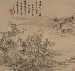 Leaf from Album of Landscape by Wang Hui