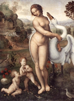 Leda and the Swan by Anonymous