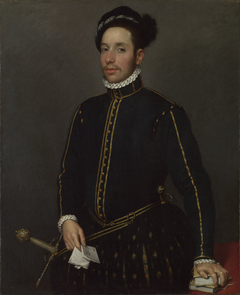 Left-Handed Gentleman with Two Quartos and a Letter by Giovanni Battista Moroni