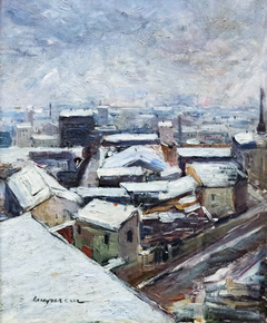 Les toits de Paris vus de Montmartre by Edmond Lempereur